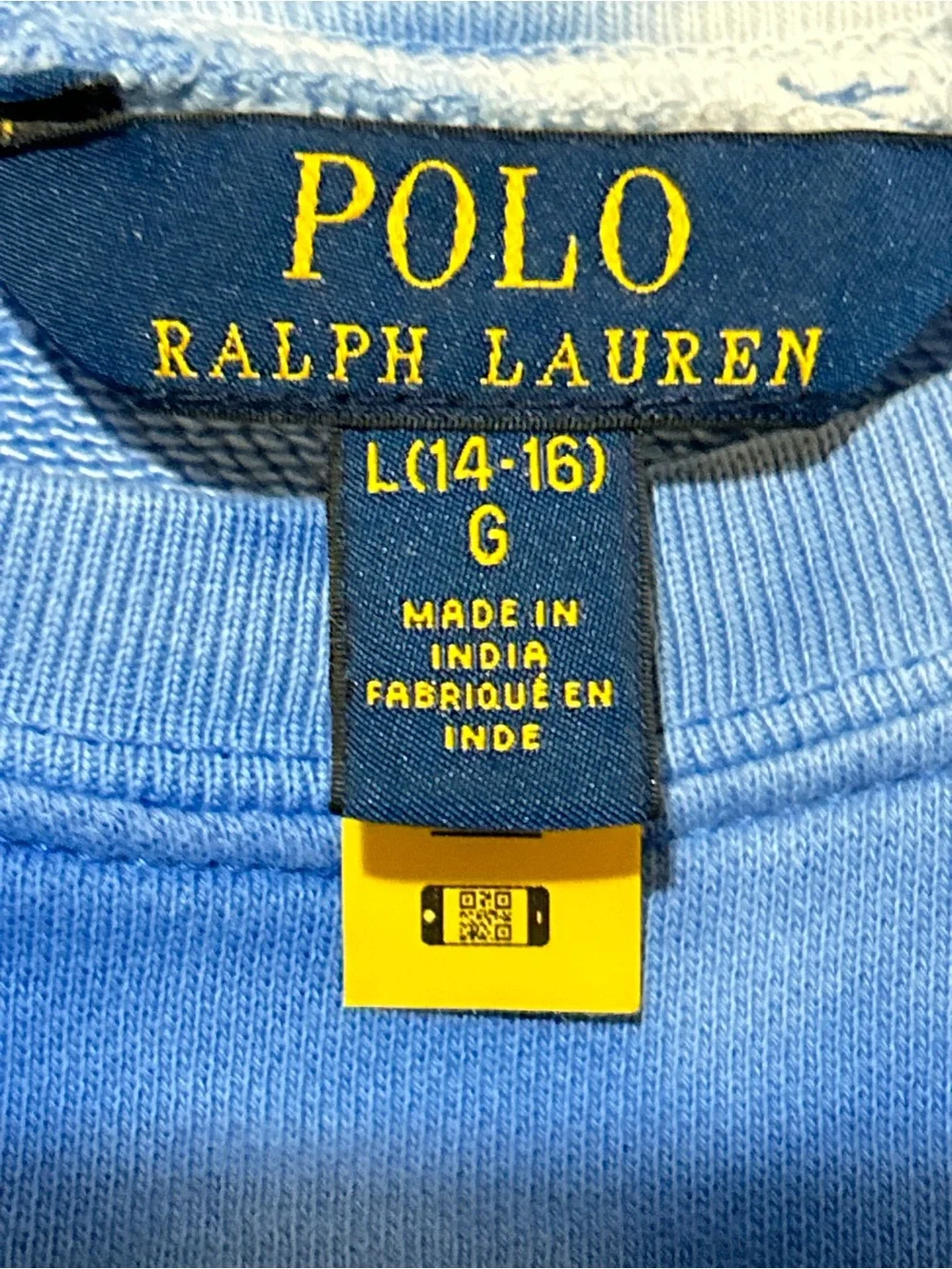Polo Ralph Lauren G Large 14-16 Blue Tie-Dye Logo Terry Sweatshirt Jogger Set